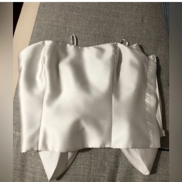 Hutch White Strapless Bow Blouse - Picture 10 of 15